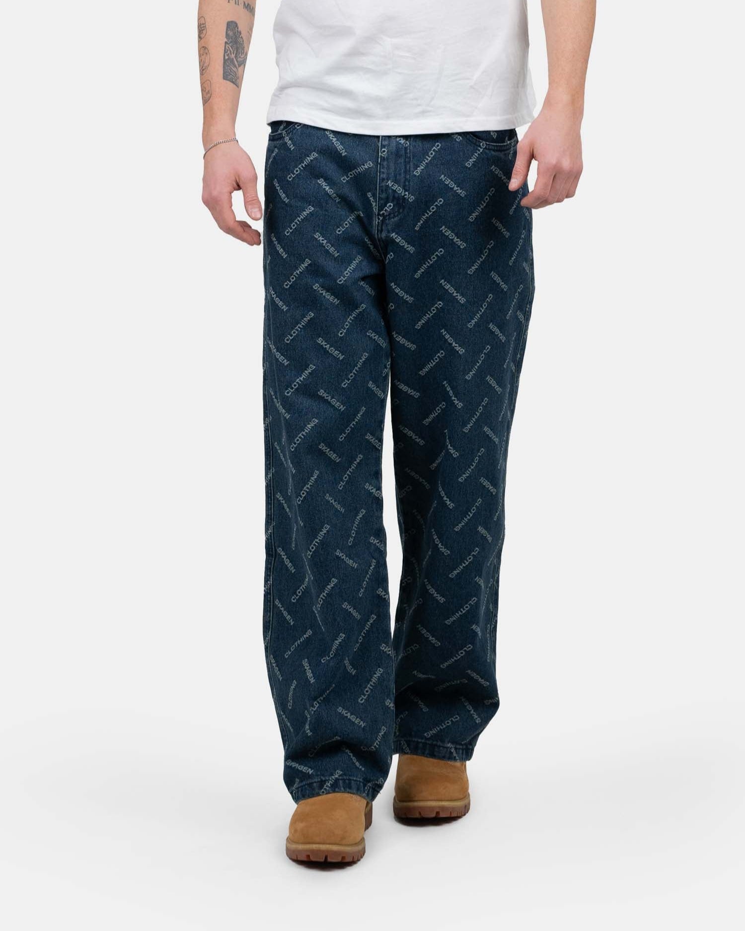 Monogram Denim Jeans Indigo | Skagen - clothing.dk